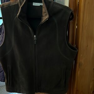 Size xl brown fleece vest